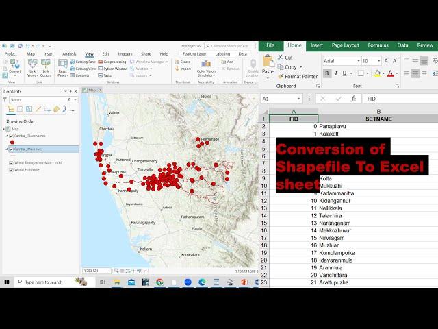 How to Convert Shapefile (Table) to Excel in ArcGIS Pro