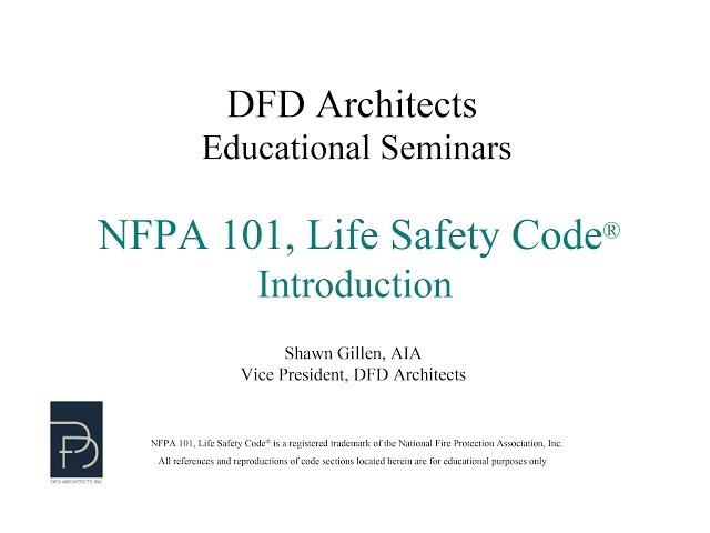 NFPA 101 Intro