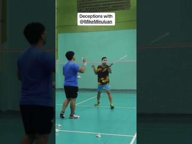 Minuluan teaches us some #badmintontrickshot and deception that any #badmintonplayer can use in