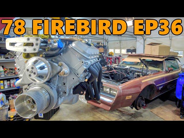 454 Engine Swap: Installing Big Block Engine and Supercharger (78 Firebird Ep.36)