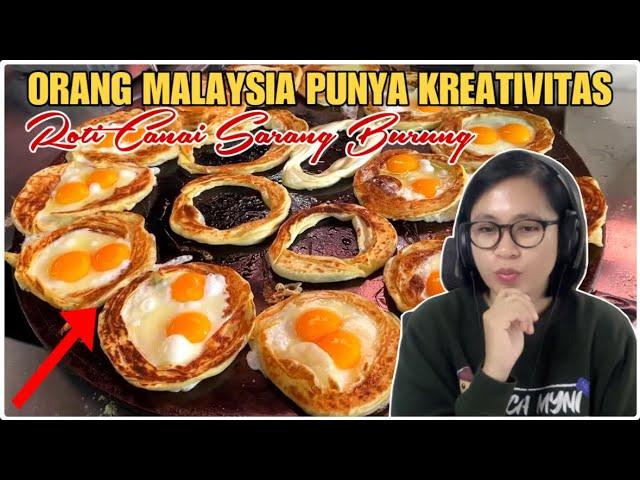 REAKSI CACA PERTAMA KALI TENGOK ROTI CANAI SARANG BURUNG || HA HA HA KOK BISA SEKREATIF INI