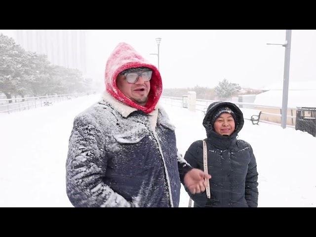 Snow in Atlantic City