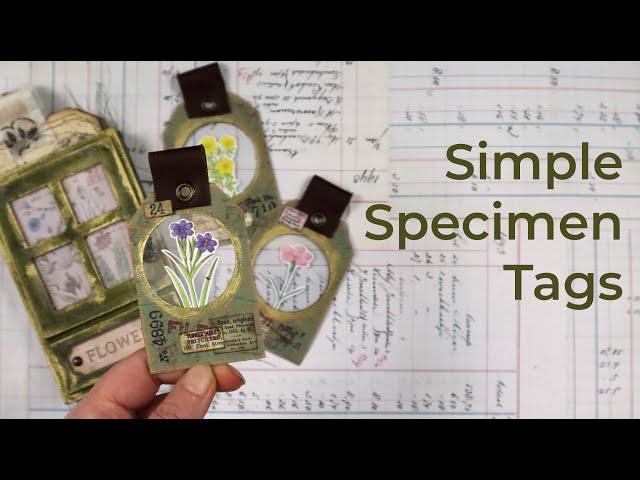 Simple Specimen Tags | Junk Journal Ephemera