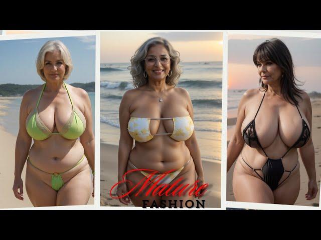 Glamorous Over 60: Stylish Plus Size Bikini Haul For Mature Curvy Women 