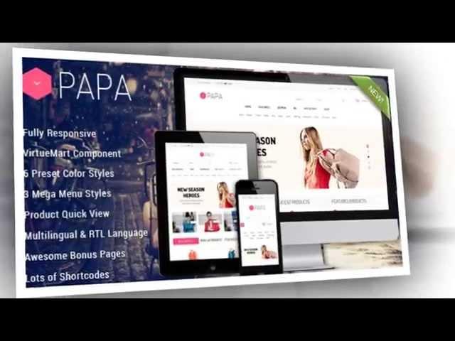 SJ Papa Responsive Joomla Template - Video ServerThemes.Net