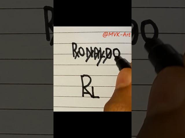 Ronaldo name into brand logo    #cr7 #shorts #brand