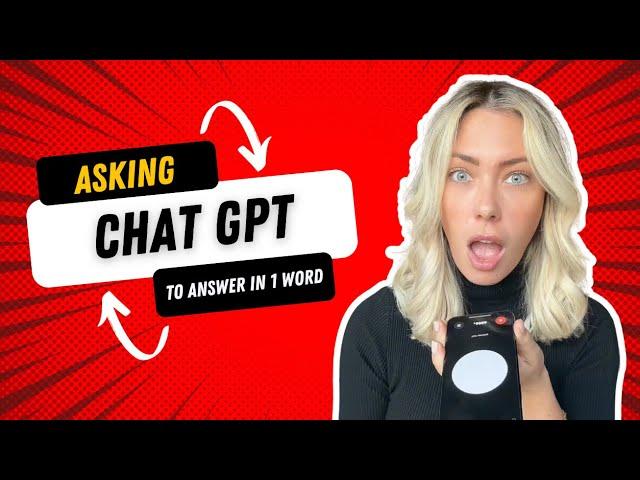 Can Chat GPT AI Answer Life's Most Difficult Questions in 1 Word? The Answers will Shock You!