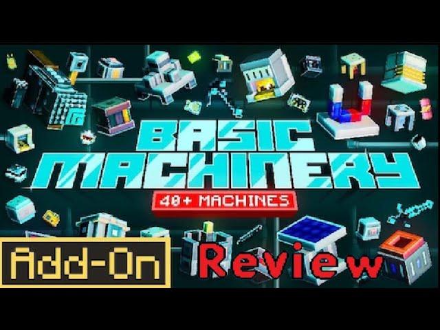 Minecraft Bedrock addon mod review Basic Machinery