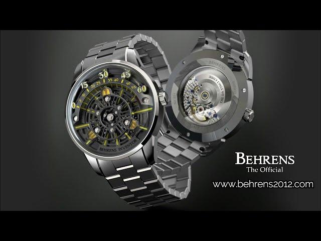 BEHRENS - B023 The Da Vinci Code Automatic Wristwatch with Satellite Time Display System