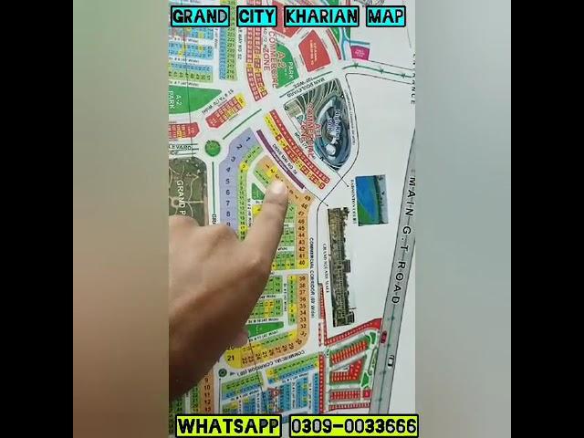 Grand City kharian Map #map #property #geography #earth