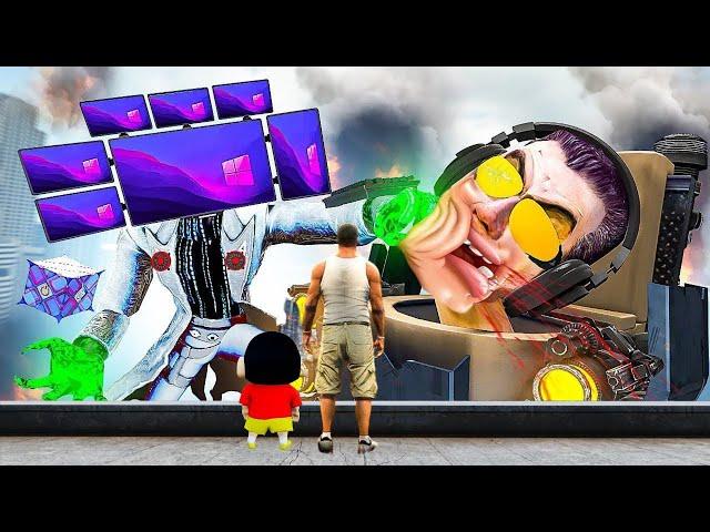 New Pc Man Skibidi Toilet & Upgrading Cameraman Vs Titan Cameraman In Gta5 || TAMIL || GTA 5