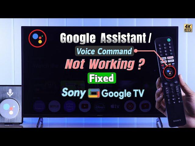 Sony Google TV: Google Assistant Not Working! - Fix Mic and Voice Command!