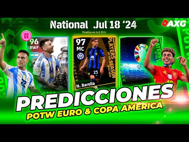  ÚLTIMOS POTW COPA AMÉRICA & EURO 2024  NUEVOS POTS  ¿REGALO DE CAMPEONES ? eFootball  AXG