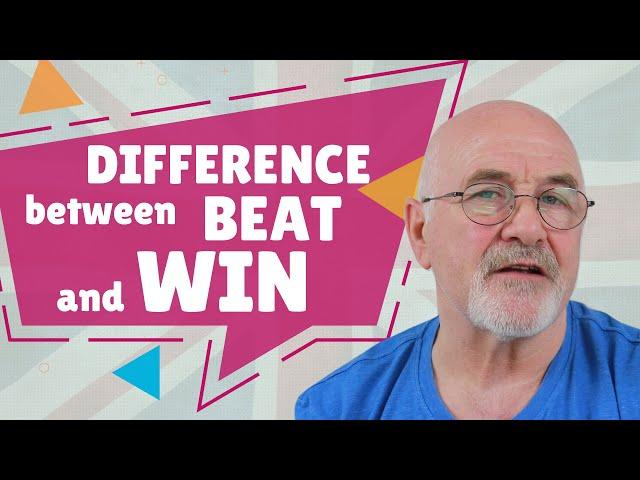 Difference between BEAT and WIN - Confusing Verb Pairs in English #englishlessons