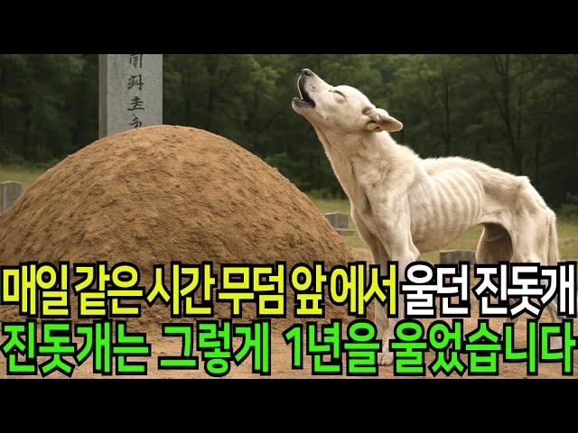 진돗개가 매일 무덤 앞에서 울었습니다 그 무덤의 비밀이 밝혀지는