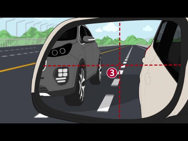 How to use side mirrors when changing lanes