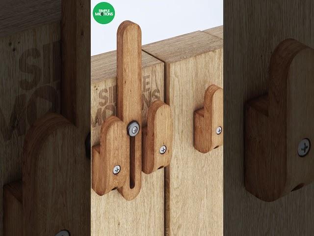 Wooden door latch #latch #lock #gate