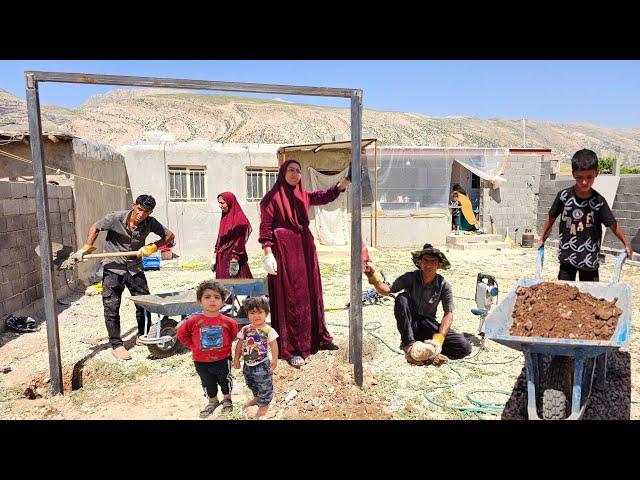 Day of Work and Effort: New Project in Ali's Nomadic Home Backyard