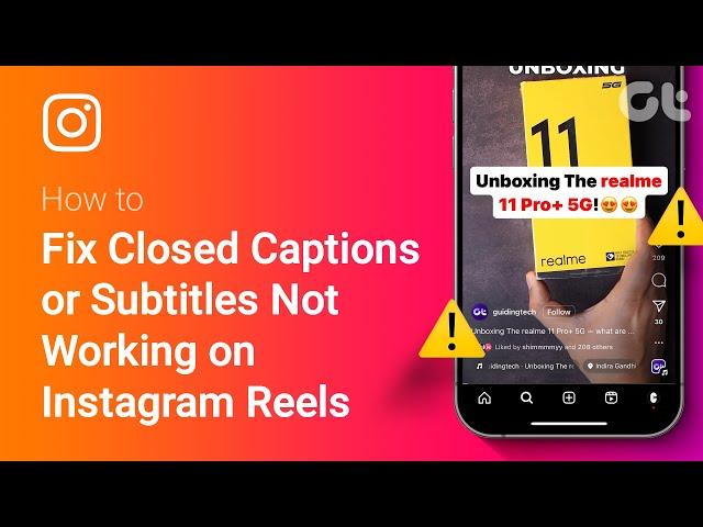 How to Fix Closed Captions or Subtitles Not Working on Instagram Reels | Quick Fixes