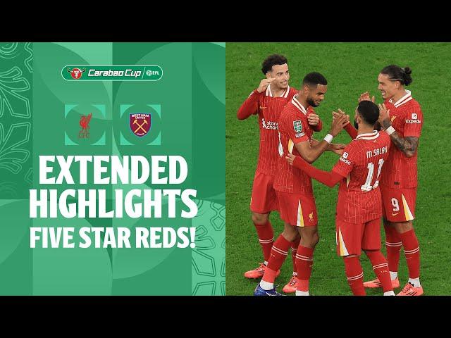 FIVE STAR REDS! | Liverpool v West Ham United extended highlights