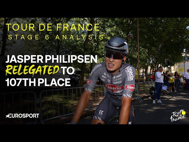 Tour de France Stage 6 Analysis: Jasper Philipsen relegated to 107th place in sprint at Stage 6 