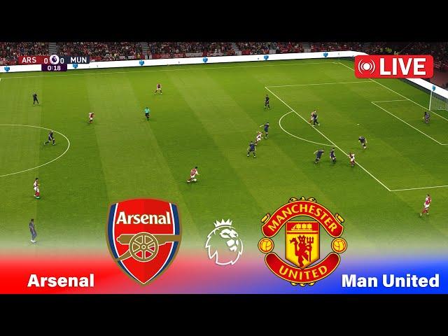 LIVE  ARSENAL vs MANCHESTER UNITED | English Premier League 2024 | Live Stream Match | PES Game