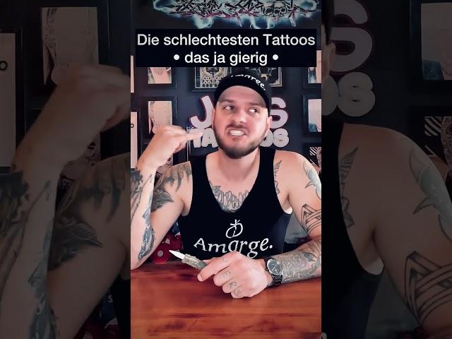 Die schlechtesten Tattoos: Das ja gierig!