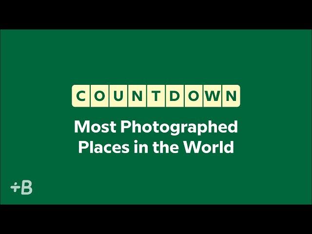 5 Most Photographed Places In The World | Countdown