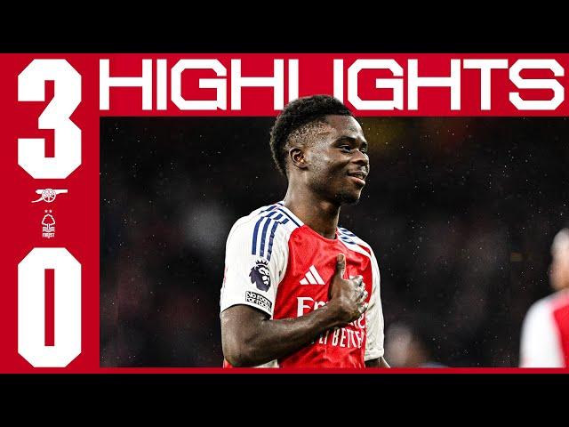 THREE BIG POINTS! | HIGHLIGHTS | Arsenal v Nottingham Forest (3-0) | Saka, Partey, Nwaneri | PL