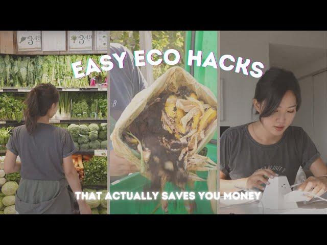 easy sustainable life hacks that actually save you money