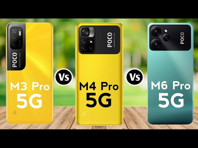 Poco M3 Pro 5G vs Poco M4 Pro 5G vs Poco M6 Pro 5G