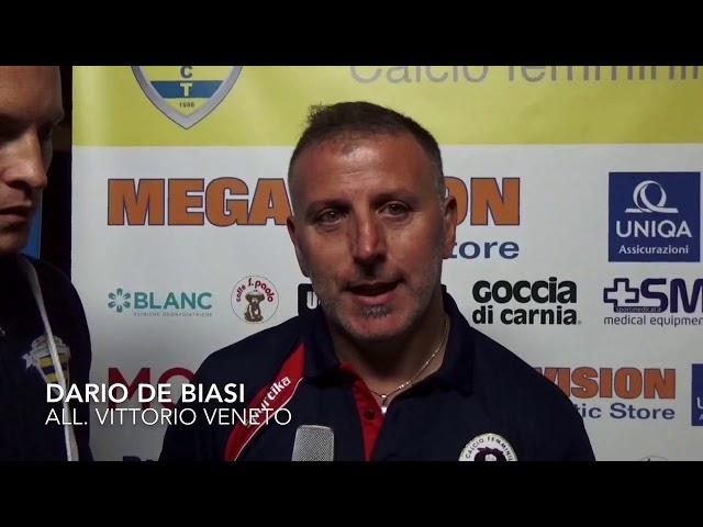 Dario De Biasi post Tavagnacco-Vittorio Veneto 5-0