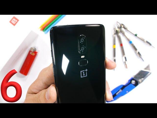 OnePlus 6 Durability Test! - Scratch, Burn, and BEND tested