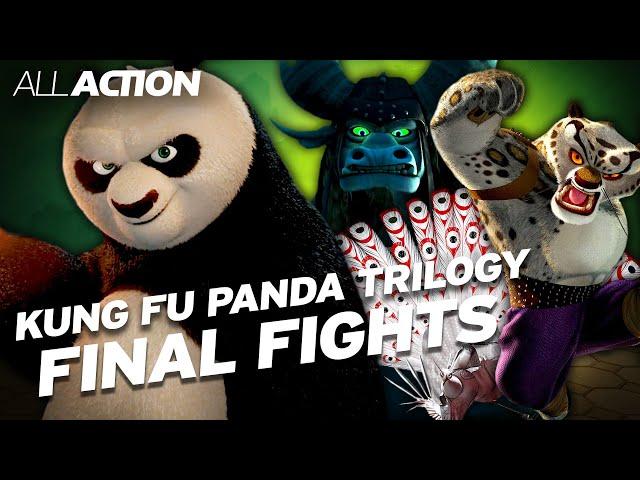 Po vs. Tai Lung, Lord Shen & General Kai (Kung Fu Panda Final Fights Compilation) | All Action