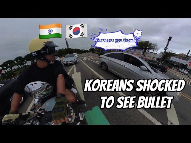 Koreans shocked to see Royal Enfield bullet in south kore daily vlog 4