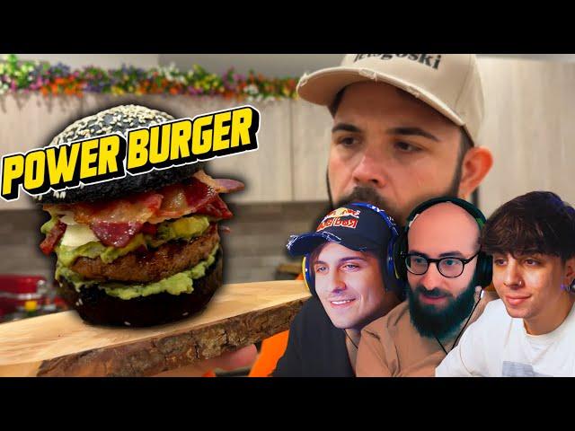 BLUR Reagisce al PANINO di CICCIOGAMER Dedicato a POWER  il POWER BURGER w/Marza, Manuuxo