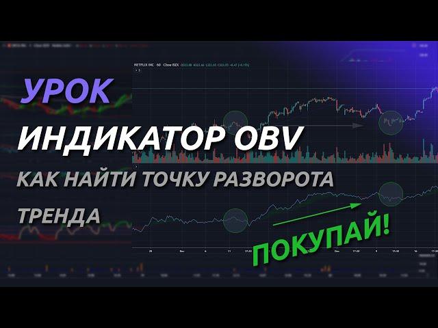 (OBV) Индикатор "Балансовый объем": Как найти точку разворота тренда