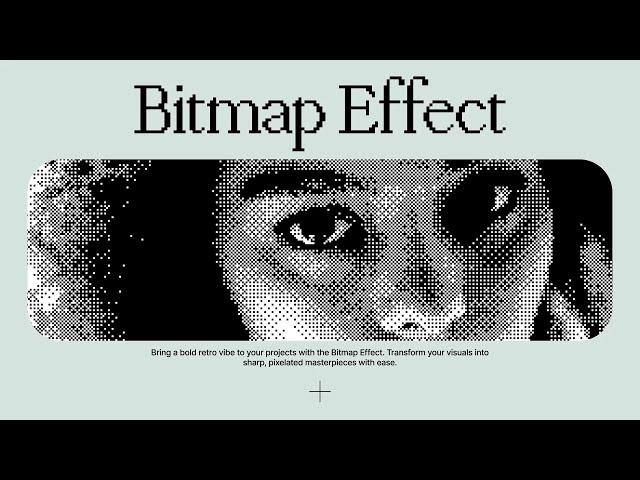 BITMAP Halftone Tutorial | Customizable Bitmap Effect in After Effects