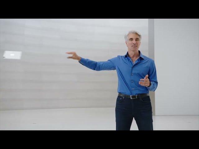 Craig Federighi Summons an iPad #WWDC 2023