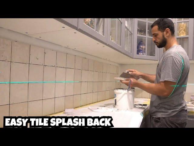 How to tile a kitchen splash back