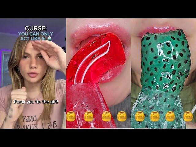  Text To Speech  ASMR Satisfying Eating || @Bailey Spinn|| POVs Tiktok Compilations 2023 #18