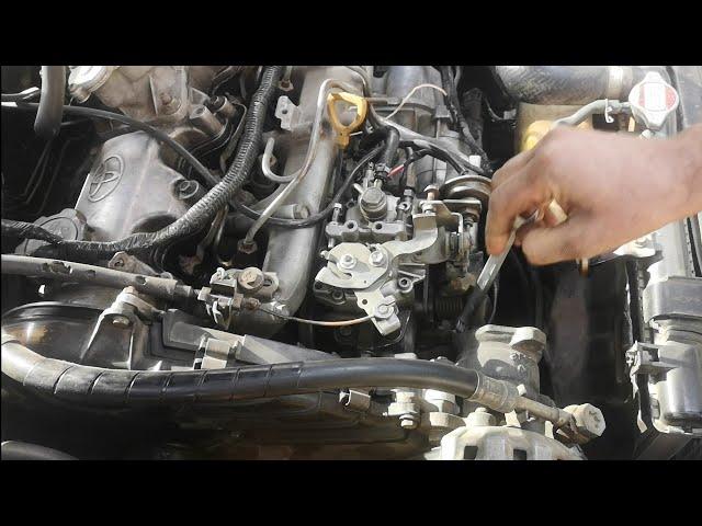 diesel engine smoke pump advance setting