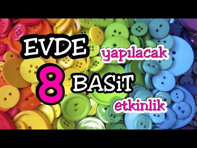 Evde Yapılacak 8 Basit Etkinlik // İzole Günlerde Eğlenceli Etkinlikler