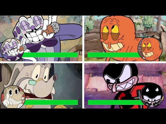 All Cuphead Fan Made Bosses With Health Bar ( 4 Bosses )