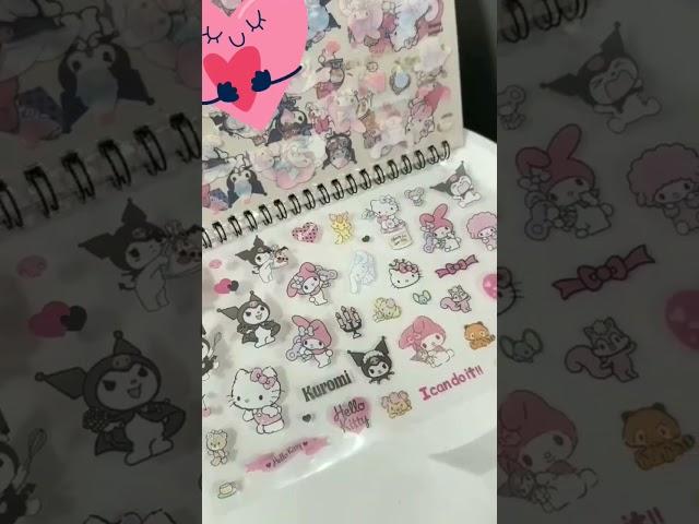 ASMR decorating sticker Kuromi Cinnamoroll Pochacco #stickers #kuromi #asmrvideos #decorating