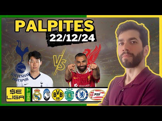 PALPITES DE FUTEBOL PARA 22/12/2024 DOMINGO + BILHETE PRONTO