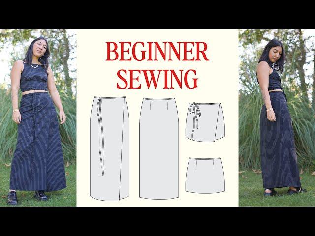 Jill Wrap Skirt Sewing Tutorial | Easy DIY Beginner Skirt Pattern