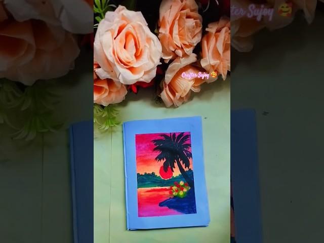 Easy sunset penting #newart #painting