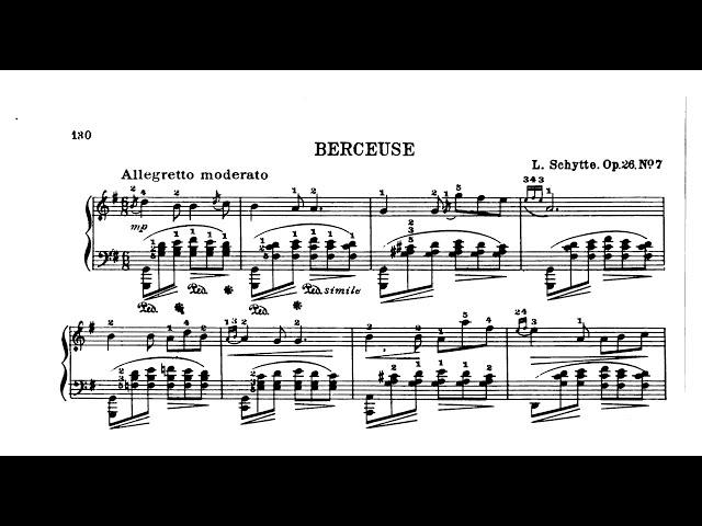 Ludvig Schytte | Berceuse, Op.26/7