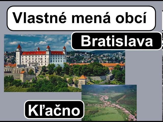 Vlastné mená obcí